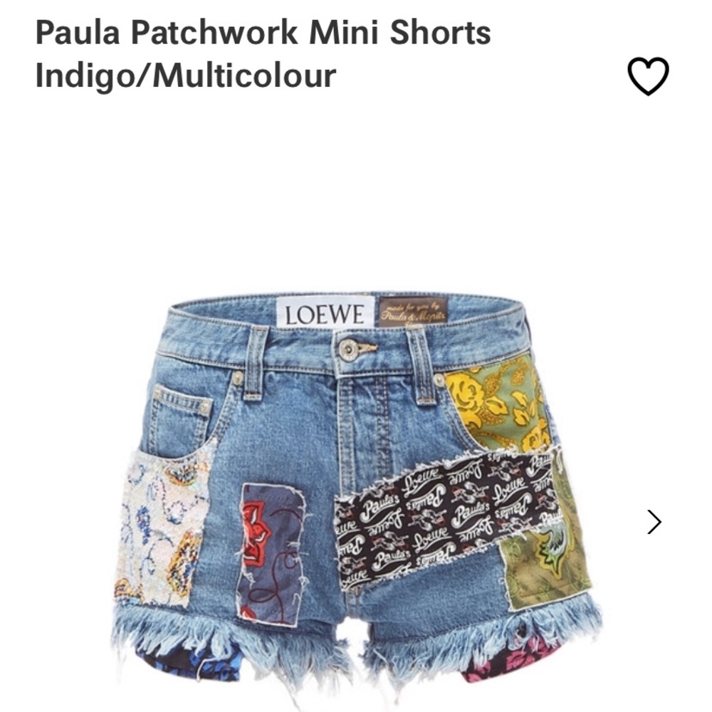 Loewe denim shorts sz 3-4 perfect condition